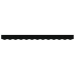 vidaXL Valance de store pour cadre de 2 5 m Noir 2 3x0 2 m