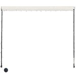 vidaXL Auvent rétractable avec LED 400x150 cm Crème