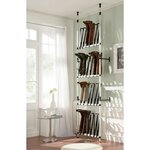 vidaXL Étagère à bottes télescopique avec barres Aluminium