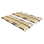 vidaXL Sommiers à lattes sans matelas 2 Pièces avec 28 lattes 90x200 cm
