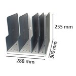 Trieur Vertical Modulotop 5 Intercalaires - Gris Lumière - Exacompta