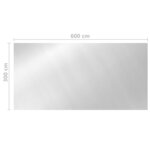 vidaXL Couverture de piscine Argenté 600x300 cm PE
