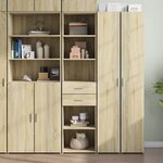 vidaXL Buffet haut chêne sonoma 45x42 5x185 cm bois d'ingénierie