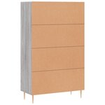 vidaXL Buffet haut sonoma gris 69 5x31x115 cm bois d'ingénierie