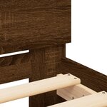 vidaXL Cadre de lit sans matelas avec tête de lit 100x200 cm