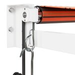 vidaXL Auvent rétractable automatique orange et marron 3x2 5 m