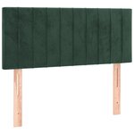 vidaXL Tête de lit à LED Vert foncé 80x5x78/88 cm Velours