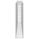vidaXL Paniers à gabions arqués 15 Pièces 400x30x140/160 cm Fer galvanisé