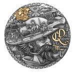 DON QUIXOTE DE LA MANCHA 2 Once Argent Monnaie 5 Dollars Niue 2024