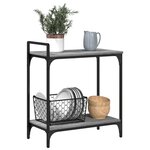 vidaXL Chariot de cuisine sonoma gris 60 5x31x72 5cm bois d'ingénierie