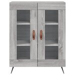vidaXL Buffet sonoma gris 69 5x34x90 cm bois d'ingénierie