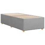 vidaXL Cadre de lit sans matelas gris clair 90x190 cm tissu