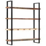 vidaXL Bibliothèque 4 niveaux 160x40x180cm Bois solide de récupération