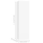 vidaXL Ensemble de meubles TV 7 Pièces Blanc Bois d'ingénierie