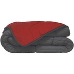 Couette légère Microfibre 220 x 240 cm Gris & Rouge