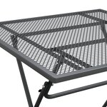 vidaXL Ensemble à manger de jardin 5 Pièces Maille Métal Anthracite