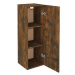 vidaXL Meubles TV Chêne fumé 30 5x30x90 cm Bois d'ingénierie