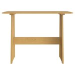 vidaXL Table à manger avec banc REINE marron miel bois de pin solide