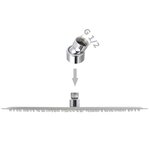 vidaXL Tête de douche plongeante ronde en acier inoxydable 40 cm