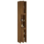 vidaXL Armoire de bain Chêne marron 30x30x183 5 cm Bois d'ingénierie