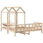 vidaXL Ensemble de lit de jour avec toit 90x200 cm bois de pin massif
