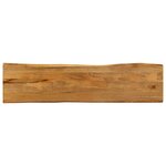 vidaXL Dessus de table 160x40x3 8 cm bord vivant bois massif manguier