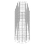 vidaXL Lit surélevé à gabion Fer galvanisé 330x50x100 cm