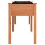vidaXL Jardinière avec doublure marron 203x53x76 cm bois massif sapin