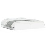 vidaXL Cadre de lit avec tiroirs sans matelas blanc 180x200 cm