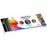 Etui de 50 Crayons de Couleur Stilnovo + Taille-crayon x 5 GIOTTO