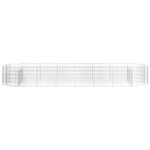 vidaXL Lit surélevé à gabion Fer galvanisé 400x100x50 cm