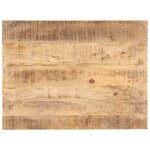 vidaXL Dessus de table Bois de manguier solide 25-27 mm 70x60 cm