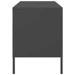 vidaXL Meuble TV noir 68x39x50 5 cm acier