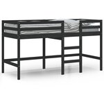 vidaXL Lit mezzanine enfants échelle 80x200 cm bois pin massif