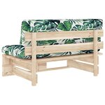 vidaXL Canapé central palette de jardin bois de pin imprégné