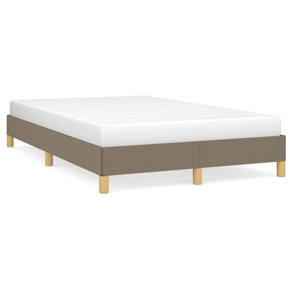 vidaXL Cadre de lit Taupe 120x200 cm Tissu