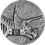 Pièce de monnaie en Argent 10000 Francs g 62.2 (2 oz) Millésime 2024 Legend of Lost Dinosaurs TRICERATOPS