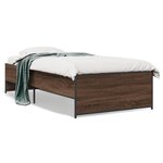 vidaXL Cadre de lit sans matelas chêne marron 100x200 cm