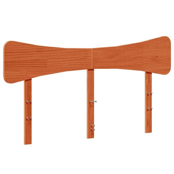 vidaXL Tête de lit cire marron 140 cm bois massif de pin
