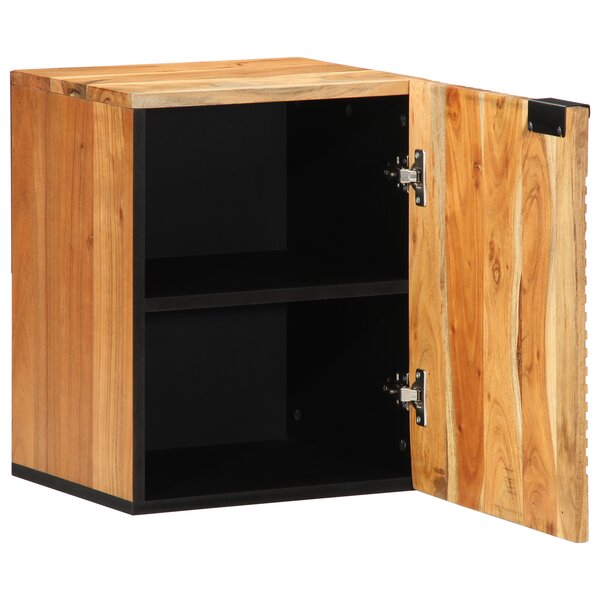 Meuble de Salle de Bain Suspendu vidaXL 38x33 5x48 cm en Bois Massif d'Acacia
