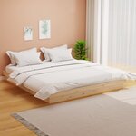 vidaXL Cadre de lit sans matelas bois massif