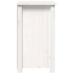 vidaXL Table de chevet Blanc 40x35x61 5 cm Bois de pin massif
