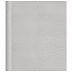 vidaXL Écran de balcon gris clair 120x800 cm 100  polyester oxford