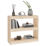 vidaXL Bibliothèque/Séparateur de pièce 80x30x71 5 cm Bois de pin
