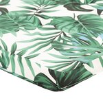 vidaXL Coussin tropical à motif de feuilles Motif de feuilles Polyester