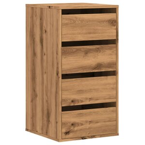 vidaXL Commode d'angle chêne artisanal 40x41x76 cm bois d'ingénierie
