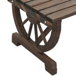 vidaXL Banc de jardin 115 cm bois de sapin massif