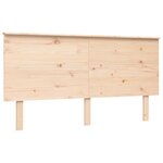 vidaXL Cadre de lit avec tête de lit 160x200 cm bois massif