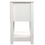 vidaXL Tables de chevet 2 Pièces Blanc 40x35x61 5 cm Bois de pin massif