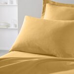 Taie d'oreiller - 50 x 70+5 cm uni - Ocre